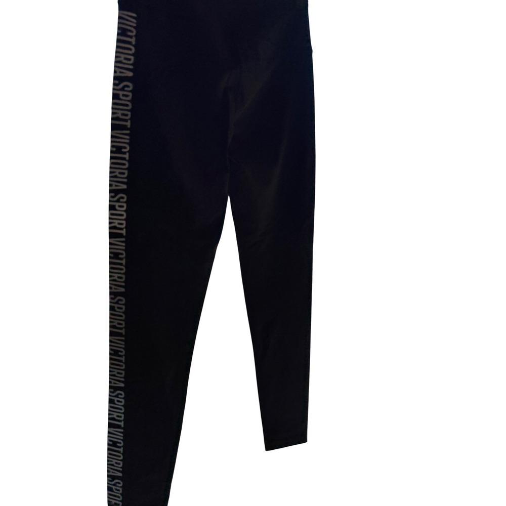 Victoria Sport Knockout Leggings Black Logo Graphic High Rise Athletic Pants M